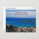 Post card of Charlotte Amalie, Saint Thomas, USVI ポストカード (正面/裏面)