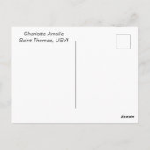 Post card of Charlotte Amalie, Saint Thomas, USVI ポストカード (裏面)