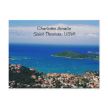 Post card of Charlotte Amalie, Saint Thomas, USVI