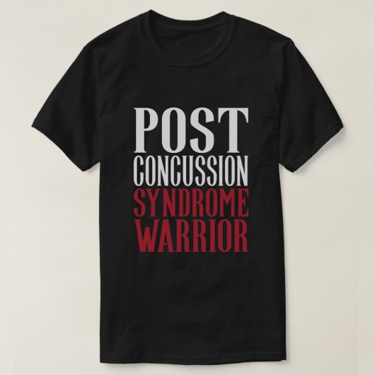 Post Concussion Syndrome Warrior Brain Injury Awar Tシャツ (デザイン正面)