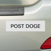 POST DOGE (silver/black) bumper sticker バンパーステッカー (車上)