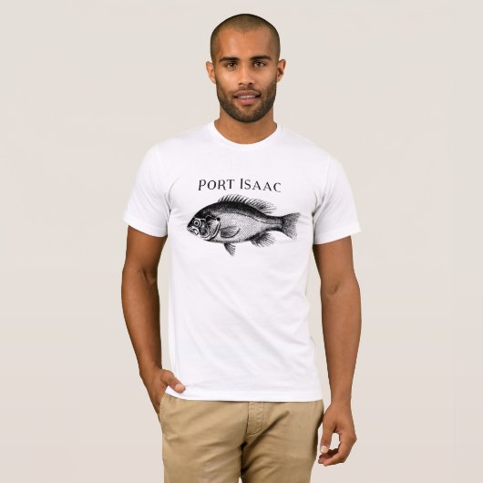 Post Isaac Cornwall Fish Tシャツ (正面フル)