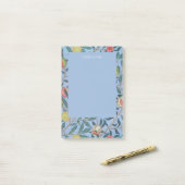 POST-ITに関する注意:ウィリアム・モリス「青ザクロ」 ポストイット (デスク上)