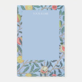 POST-ITに関する注意:ウィリアム・モリス「青ザクロ」 ポストイット (正面)