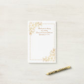 Post-It結婚 Notes結婚式の引き出物の共有 ポストイット (デスク上)