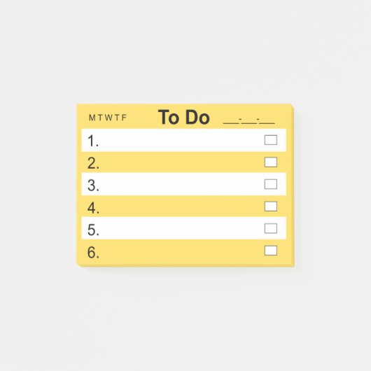 Post-it®ノート4 x 3 TODO ポストイット (正面)