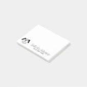 Post-it®パーソナライズされたノート(かわいい犬のロゴ付き) ポストイット (アングル)