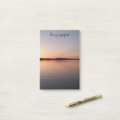 Post it block med solnedgång ポストイット (デスク上)