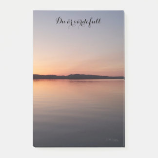 Post it block med solnedgång ポストイット