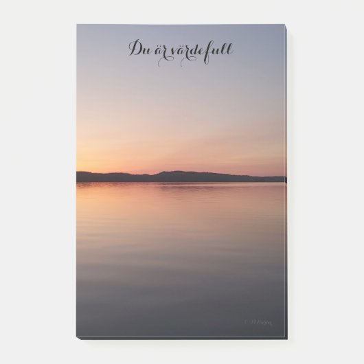 Post it block med solnedgång ポストイット (正面)