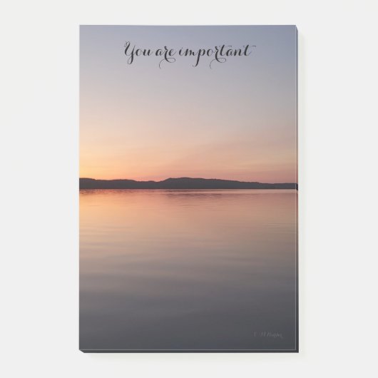 Post it block med solnedgång ポストイット (正面)