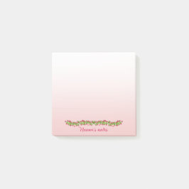 Post it carré framboise ポストイット