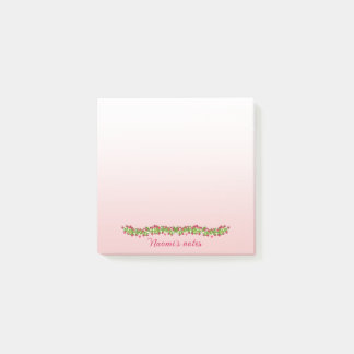 Post it carré framboise ポストイット