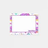 Post-it® Cassettes Retro Vintage Good Vibes  ポストイット (正面)