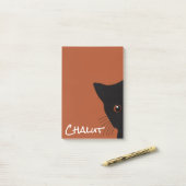 Post-it® chat noir ポストイット (デスク上)