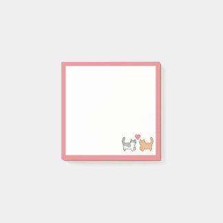 Post it de gatitos enamorados ポストイット