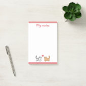 Post it de gatitos enamorados ポストイット (オフィス)