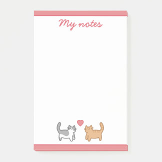 Post it de gatitos enamorados ポストイット