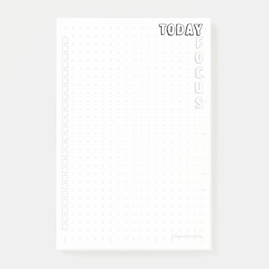 Post-it® Dot-Grid Klebezettel 10*15 Today Focus EA ポストイット (正面)