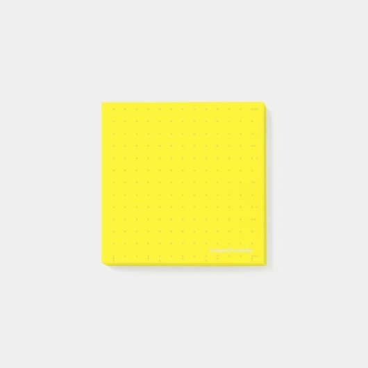 Post-it® Dot-Grid Klebezettel 7*7 Gelb (EA) ポストイット (正面)