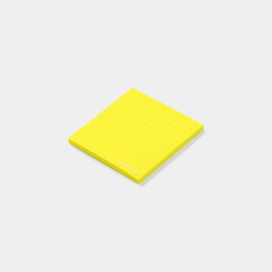 Post-it® Dot-Grid Klebezettel 7*7 Gelb (EA) ポストイット (アングル)