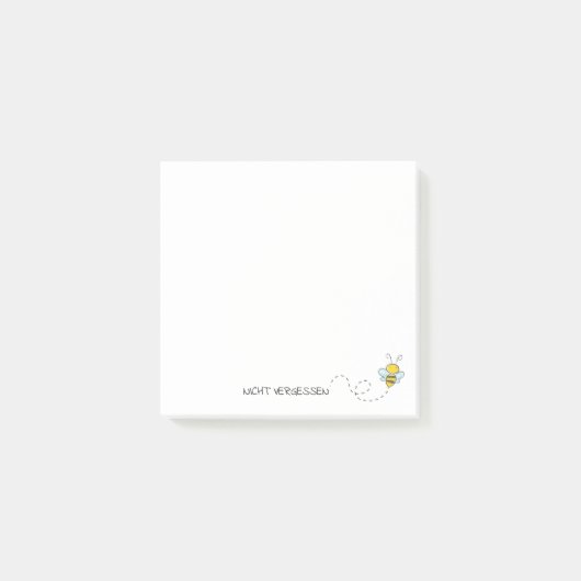 Post It "Happy Bee" ポストイット (正面)