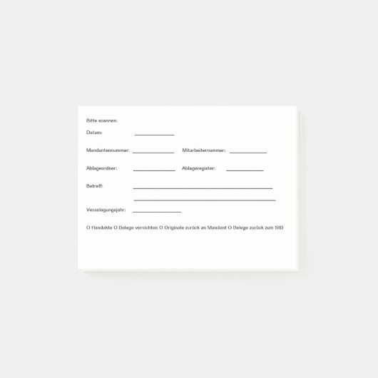 Post-it® Klebezettel Klebezettel ポストイット (正面)