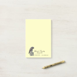 Post-it(lrg):《鳥》ハヤブサとビジネス情報 ポストイット