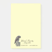 Post-it(lrg):《鳥》ハヤブサとビジネス情報 ポストイット (正面)