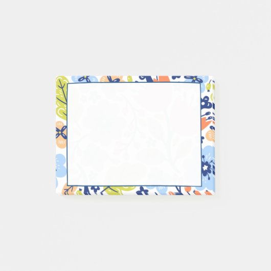 Post-it® Motif Floral Coloré ポストイット (正面)