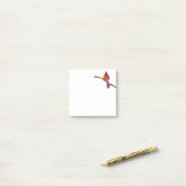 Post it note（鳥）ショウジョウコウカンチョウ ポストイット (デスク上)