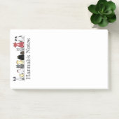 Post-it Note Pad - Row of Cats ポストイット (オフィス)