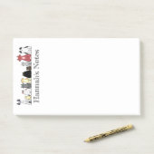 Post-it Note Pad - Row of Cats ポストイット (デスク)