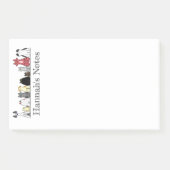Post-it Note Pad - Row of Cats ポストイット (正面)