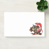 Post it Notesクリスマスベビーフクロウとギフト ポストイット (オフィス)