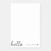 Post it Notes | お名前入りハロー付箋 ポストイット (正面)