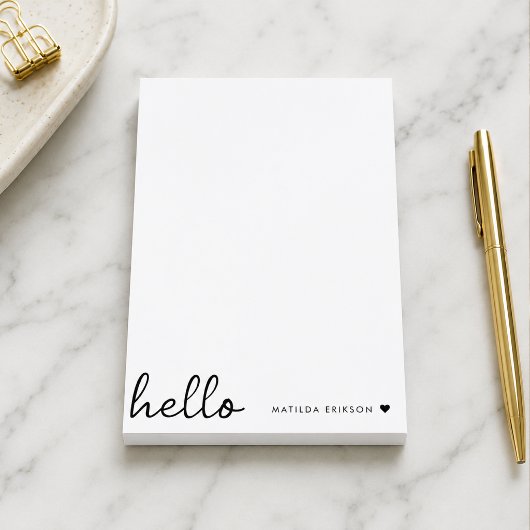 Post it Notes | お名前入りハロー付箋 ポストイット