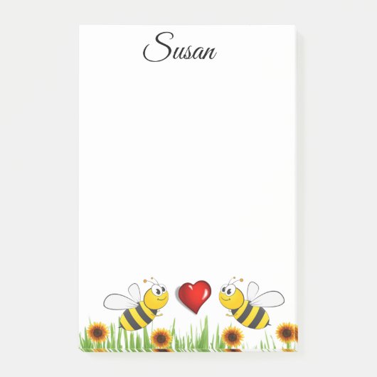 Post-It Notes(昆虫)マルハナバチ ポストイット (正面)