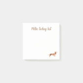 Post-It® Notes、7.6 cm x 7.6 cmの犬用ダックスフンド ポストイット (正面)