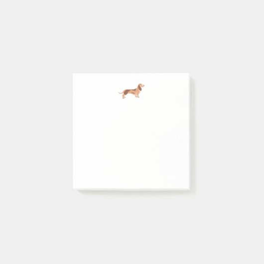 Post-It® Notes、7.6 cm x 7.6 cm犬Dachshund ポストイット (正面)