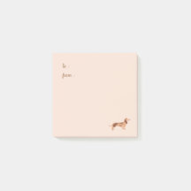 Post-It® Notes、7.6 cm x 7.6 cm Dachshund犬