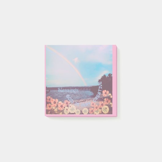 Post it notes " God is very Creative" ポストイット (正面)