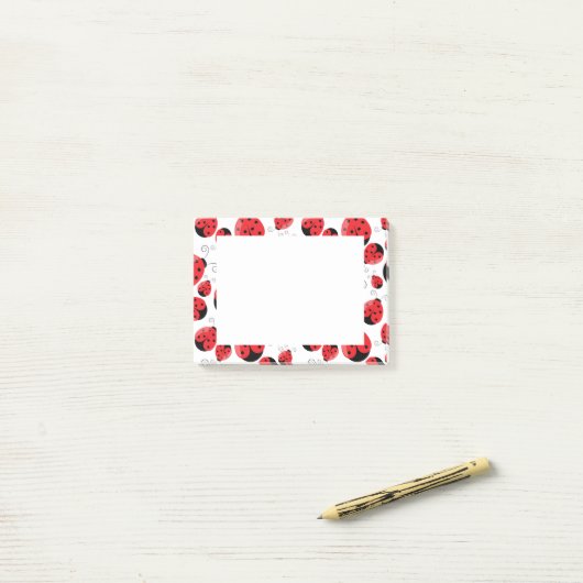 Post-it-Notes-Ladybug Post-it Notes ポストイット (デスク上)