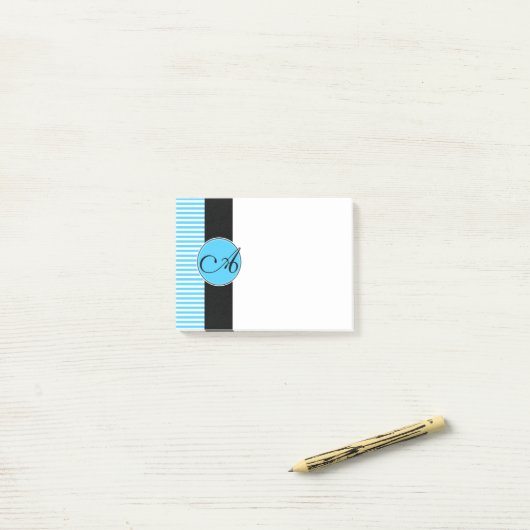 Post-It Notes、Monogram[Post-It Notes、Monogramカスタム] ポストイット (デスク上)