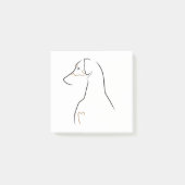 Post-It Notes - Natural Ared Line Art ポストイット (正面)