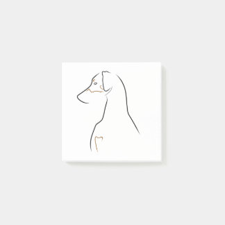 Post-It Notes - Natural Ared Line Art ポストイット