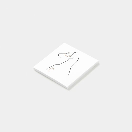 Post-It Notes - Natural Ared Line Art ポストイット (アングル)