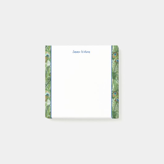 Post it Notes-Peacockの羽根ノート ポストイット (正面)