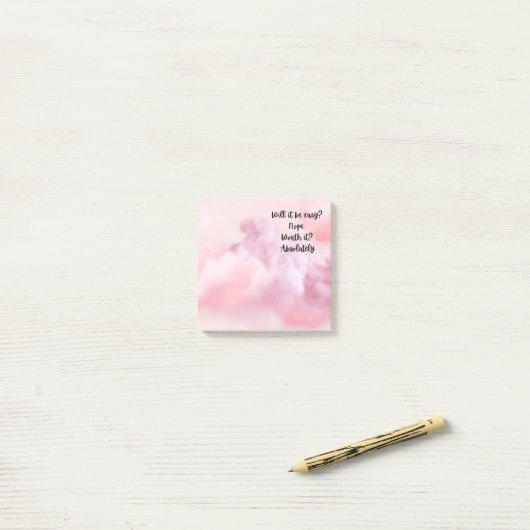 Post it notes | sticky notes | motivational ポストイット (デスク上)