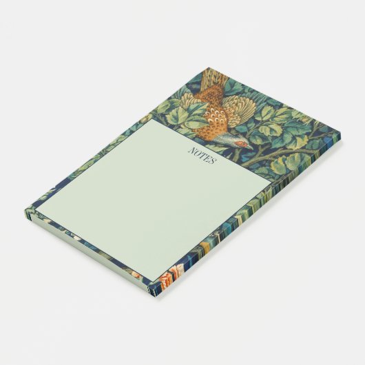 POST-IT NOTES WILLIAM MORRIS "PHEASANT"デザイン ポストイット (アングル)